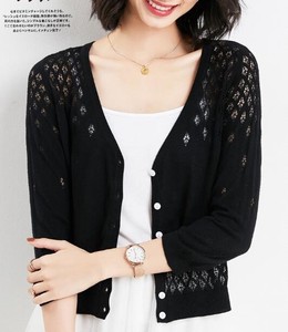 Sweater/Knitwear Knitted Long Sleeves Cardigan Sweater Ladies' NEW