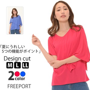 T-shirt Antibacterial Finishing Absorbent UV Protection L Ladies' Short-Sleeve Cut-and-sew