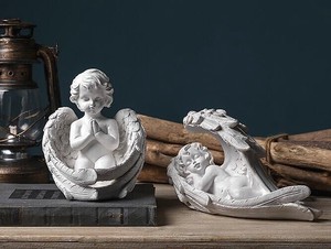 天使の彫刻工芸品0506STL301