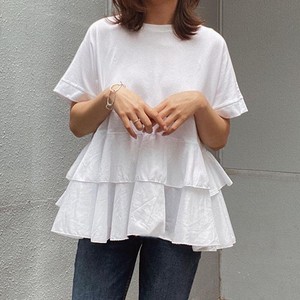 Button Shirt/Blouse Tops Summer Ladies' Short-Sleeve NEW