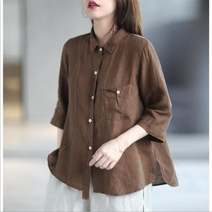 Button Shirt/Blouse Summer Casual Ladies' M NEW