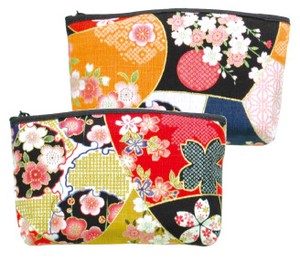 Made in Japan Gold Decoration Flower Romantic Arch Pouch