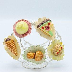 【イタリア製】手焼き手描きセラミック　マグネット　ナポリのお菓子