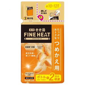 きき湯ファインヒート グレープフルーツの香り つめかえ用 500g