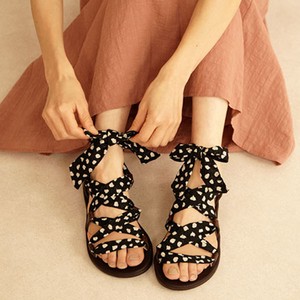 Lace-up Sandal Sandal Arrangement Made in Japan