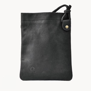 オールレザー サコッシュ （Black）ショルダーミニバッグ 鞄 ポーチ メンズ レディース ブラック