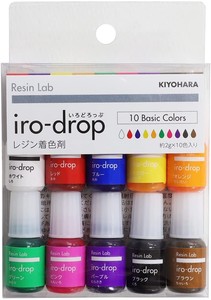 【レジン】 Resin Lab iro-drop いろどろっぷ10色セット ベーシックカラー レジンラボ