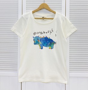 レディースTシャツ☆レトロモンゴシリーズ☆カバ【カバ】【アニマル】
