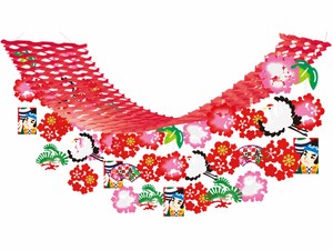 【日本製】和凧迎春プリーツハンガー　正月飾り【店舗装飾】