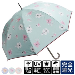 AL S/S All Weather Umbrella Floral Pattern One push Umbrellas UV Cut Countermeasure