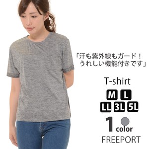 【UVカット】 Tシャツ M L LL 3L 5L レディース トップス 半袖 ポケット 【最安値に挑戦】