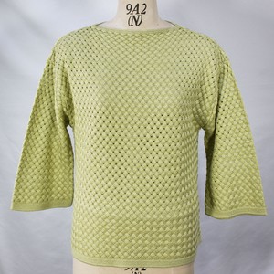 Sweater/Knitwear Spring/Summer Basket Cotton Blend Made in Japan