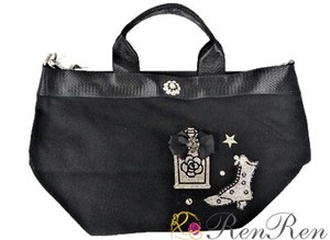 キラキラデコショルダー付きトートバッグ　デコ雑貨　キラキラ雑貨　日本製　手作り　鞄