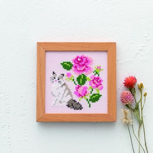 COSMO Cute Aniamal And Seasonal Flower Cross Stitch Kit