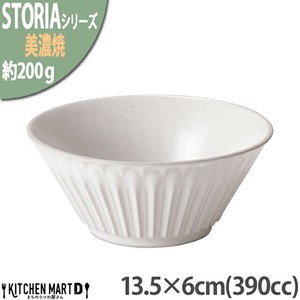 Donburi Bowl Rustic White 390cc 13.5 x 6cm