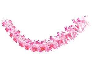 【日本製】25段桃色桜　ガーランド　春飾り【店舗装飾】