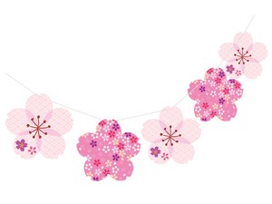 【日本製】桜ガーランド（大）　春飾り【店舗装飾】