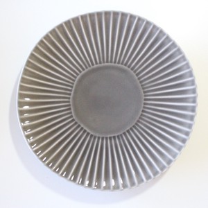 Hasami ware Main Plate Gray Saucer Made in Japan