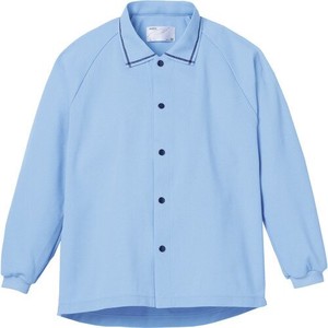 日本エンゼル 5585-A サニーポロシャツ（長袖）L／サックス