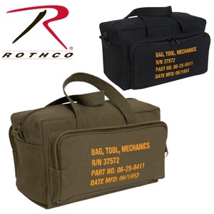 【定番】ROTHCO (ロスコ) Zipper Pocket Mechanics Tool Bag With Military Stencil