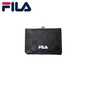 FILA ロゴブローチ がま口コンパクト財布