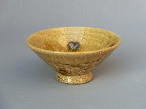 飯碗 茶碗 手造り　和陶器 和モダン /黄瀬戸平茶碗（ギフト箱）