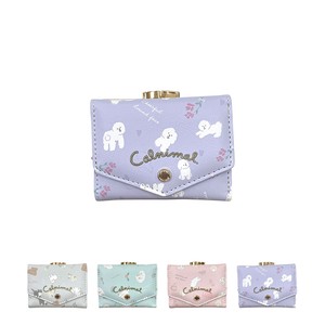 Repeating Pattern Coin Purse Compact Wallet