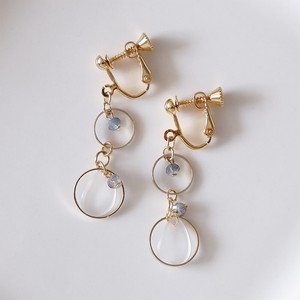 Hoop Acrylic Petal Beads Matching Earring
