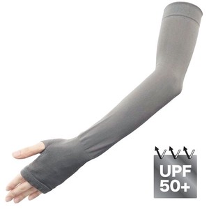 日本製 UVケアアームカバー 立体指穴付き UPF50+ 婦人 紫外線対策に