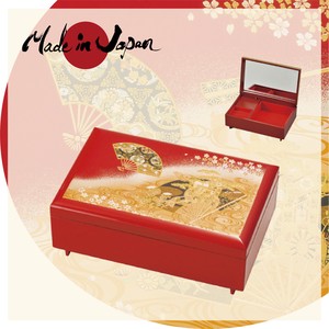 Japanese traditional craft / KYOMIYABI Jewelry box (L) with Music