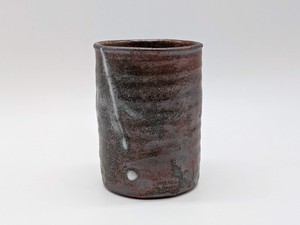 ビール　タンブラー カップ 和陶器 和モダン /鼠志野筒型ビアカップ