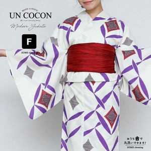 Kimono/Yukata single item White Ladies' Retro