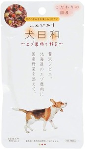 わんわん 犬日和レトルト エゾ鹿肉と野菜 80g【2023年1月より価格改定】
