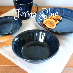Mino ware Donburi Bowl Blue bowl Fruits Made in Japan