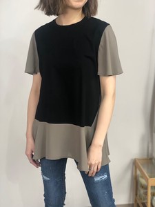 Fabric Switching Sleeve Top