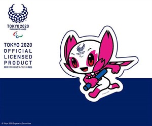 東京2020パラリンピックマスコット　(ソメイティ)A　ダイカットステッカー　EDS-002