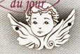 フランス製　木製ボタン　アトリエ ボヌール ドゥ ジュール 【Angel】
