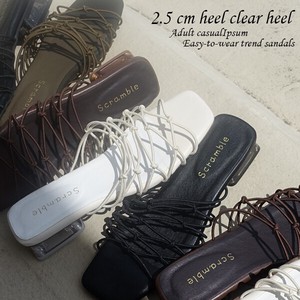 Sandals Square-toe Clear