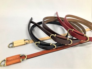 Cow Leather 2 Hall Buckle Belt 10mm 104 5 Colors
