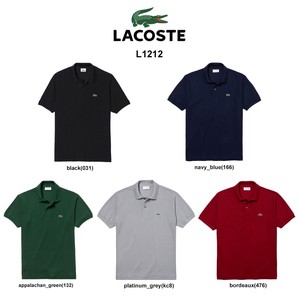 LACOSTE(ラコステ)ポロシャツ クラシックフィット 半袖 鹿の子 テニス ゴルフ メンズ 男性用 L1212