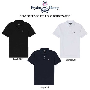 Psycho Bunny(サイコバニー)ポロシャツ 半袖 スポーツ ゴルフ メンズ SEACROFT SPORTS POLO B6K837ARPB