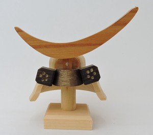 Masamune Date Mini Kabuto Ornament decorative samurai helmet Cypress