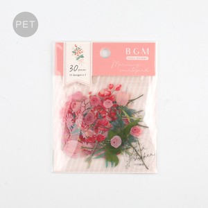 Clear Sticker Pink PET Material