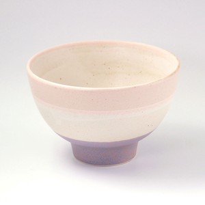 puro-tre（プーロ・トレ） ご飯茶碗 PK×WH×PU  [美濃焼 陶器 食器 日本製]