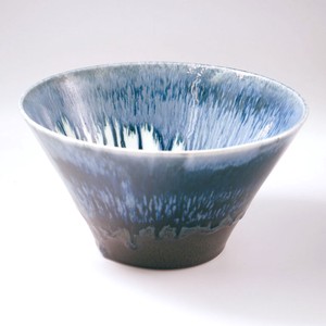 Mino ware Main Dish Bowl black Pottery Made in Japan