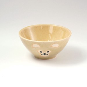 Animal Face Kids bear Mino Ware Pottery Plates Made in Japan