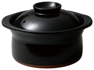 Banko ware Pot Jet Black Ceramic Made in Japan