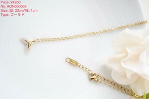 【necklace】dolphinモチーフゴールドネックレス