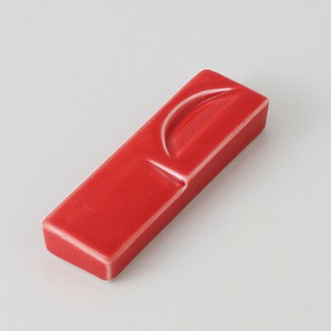 Mino ware Chopsticks Rest Red Made in Japan