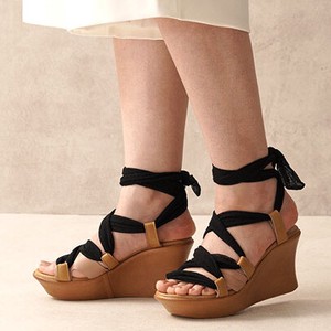 Lace-up Heel Sandal Arrangement Sandal Made in Japan